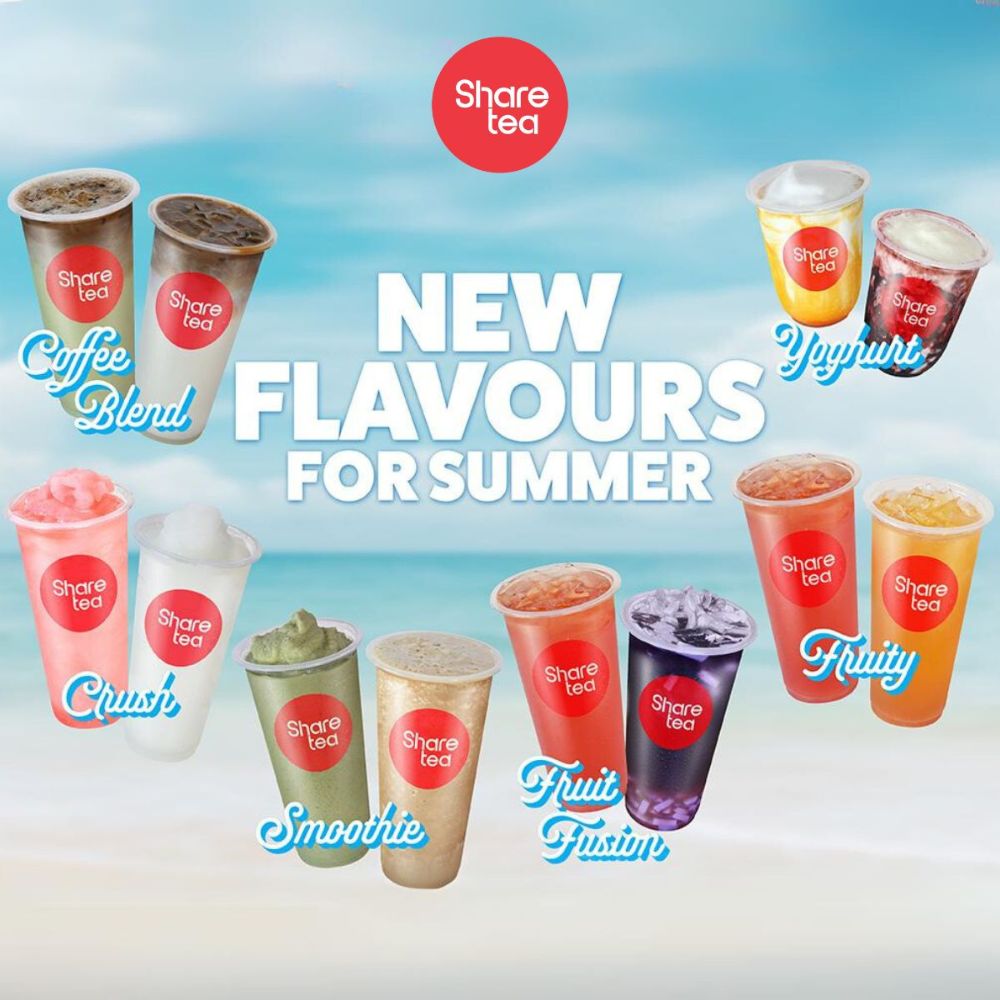 Sharetea's New Summer Menu has arrived!